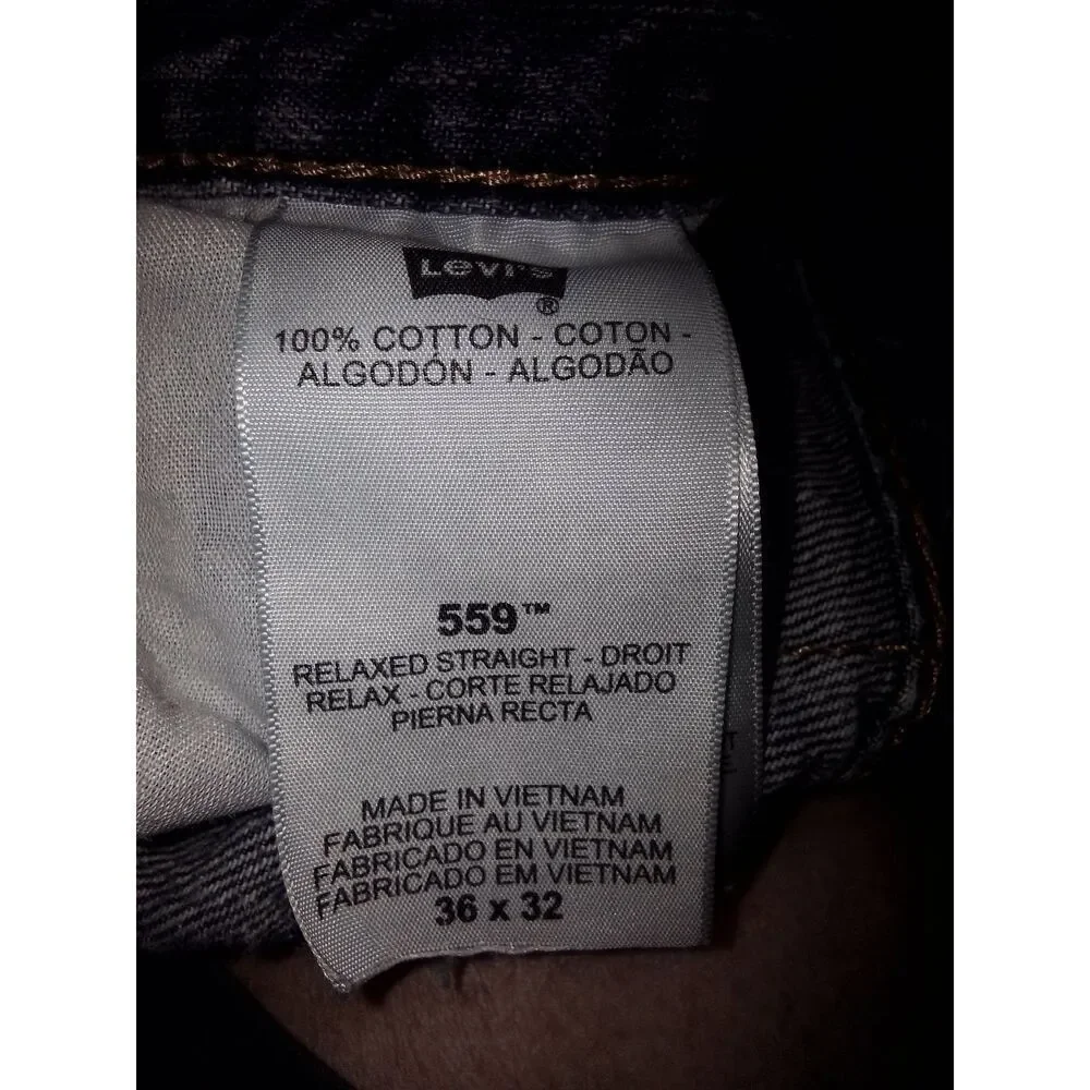 Levi's Med Wash 559™ Relaxed Straight Leg  Men's Jeans Size 38 x 32